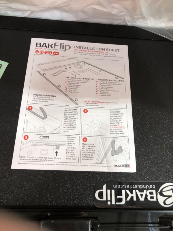 Photo 6 of BAK BAKFlip MX4 Tonneau Cover 448130
MISSING HARDWARE***BUY AS IS***