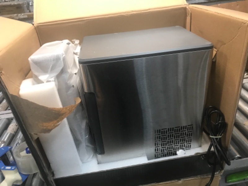 Photo 2 of GE Profile Opal | Countertop Nugget Ice Maker with Side Tank | Portable Ice Machine with Bluetooth Connectivity | Smart Home Kitchen Essentials | Stainless Steel Finish | Up to 24 lbs. of Ice Per Day
