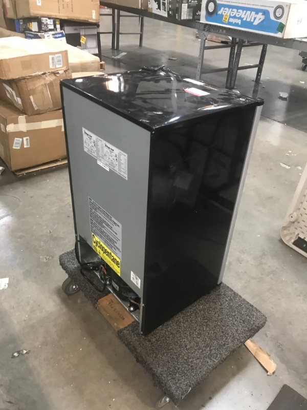 Photo 1 of 3.3 cu. ft. Mini Fridge in Stainless Look
