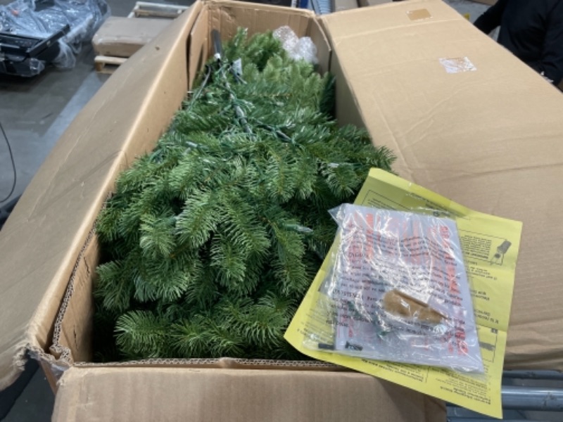 Photo 1 of 7.5 ft. Downswept Douglas Fir Artificial Christmas Tree with Dual Color LED Lights
