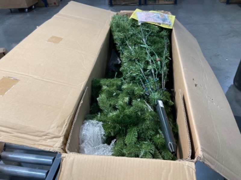 Photo 1 of 7.5 ft. Downswept Douglas Fir Artificial Christmas Tree with Dual Color LED Lights
