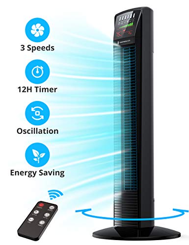 Photo 1 of Taotronics TT-TF001 Oscillating Tower Fan 001 with Large LED Display