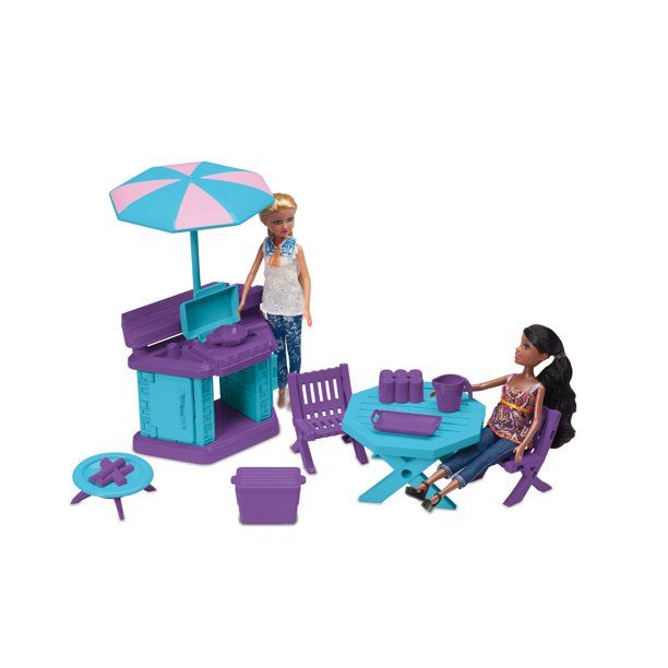 Photo 1 of American Plastic Toys 12-Piece Fashion Doll Patio Grill Set (set of 2!)
