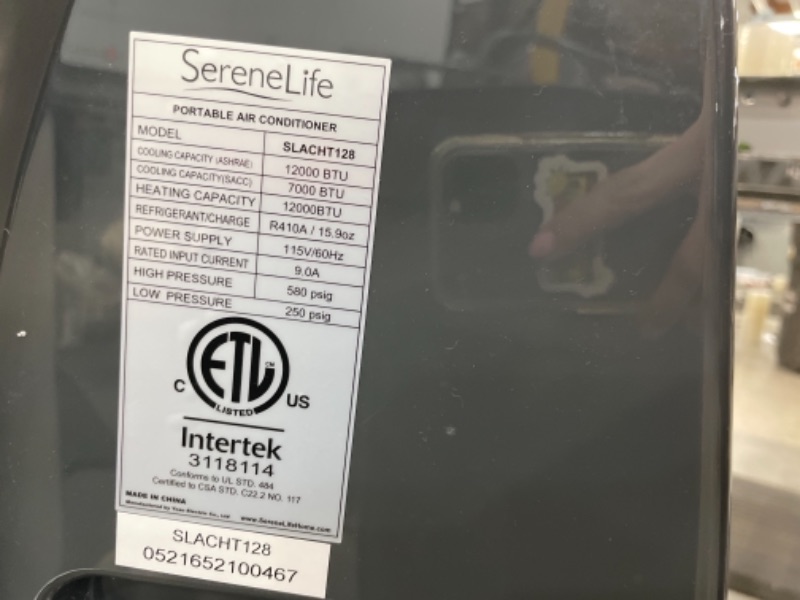 Photo 1 of SereneLife Portable Air Conditioner (12,000 BTU + HEAT)
