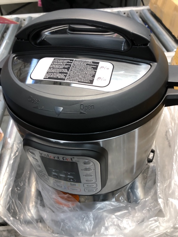 Photo 2 of 
Instant Pot Duo 7-in-1 Electric Pressure Cooker, Slow Cooker, Rice Cooker, Steamer, Sauté, Yogurt Maker, Warmer & Sterilizer, 6 Quart, Stainless Steel/Black
Size:6qt