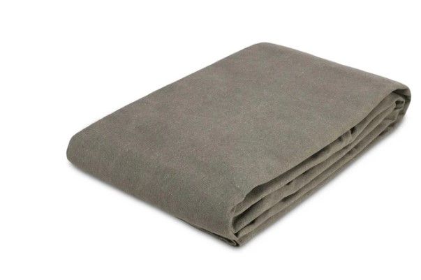 Photo 1 of 18 oz. 100% Cotton Canvas Tarp Olive 16' X 20'