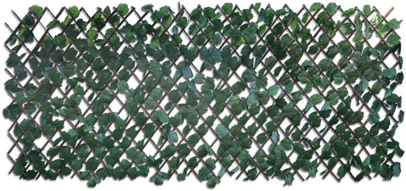 Photo 1 of 
Windscreen4less Artificial Leaf Faux Ivy Expandable/Stretchable Privacy Fence Screen (Double Sided Leaves) 2 Packs