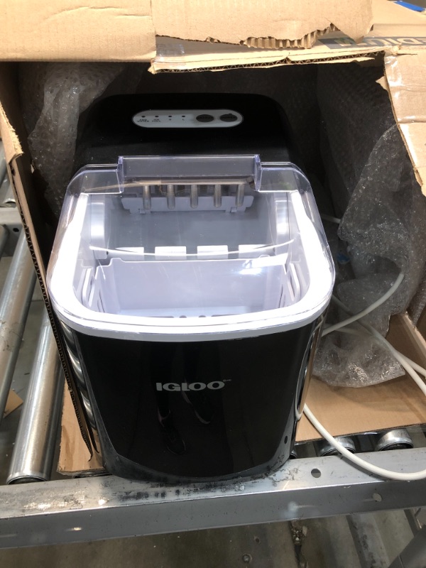 Photo 2 of 
Igloo ICEB26BK Portable Electric Countertop 26-Pound Automatic Ice Maker, Black