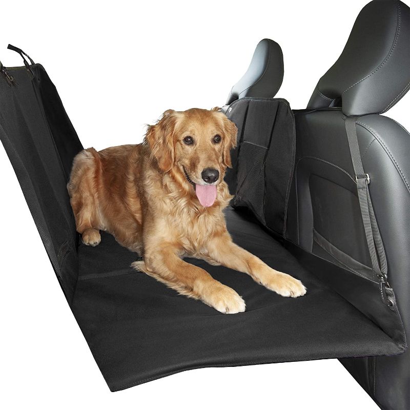 Photo 1 of 
Furhaven Dog Car Seat Covers - Water-Resistant Quilted Front Seat and Back Seat Covers, Deluxe Multi-Panel Convertible Platform Back Seat Cover, and More
Color:Deluxe Canvas Black
Size:One Size
Style:Deluxe Multi-Panel Car Seat Cover