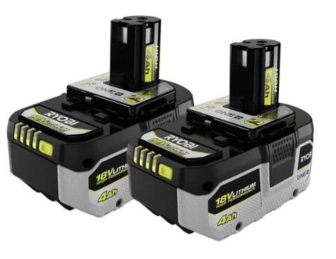 Photo 1 of ***PARTS ONLY***RYOBI ONE+ 18V HIGH PERFORMANCE Lithium-Ion 4.0 Ah Battery (2-Pack)