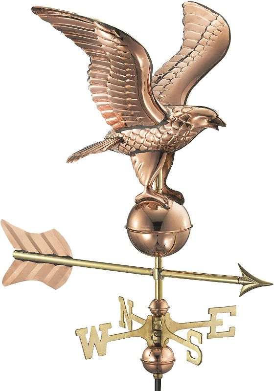 Photo 1 of 

Good Directions 8815PR Eagle Cottage Weathervane, Polished Copper with Roof Mount
Style:Roof Mount