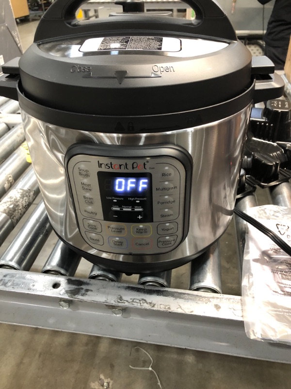 Photo 2 of 

Instant Pot Duo 7-in-1 Electric Pressure Cooker, Slow Cooker, Rice Cooker, Steamer, Sauté, Yogurt Maker, Warmer & Sterilizer, 8 Quart, Stainless Steel/Black
Size:8qt
