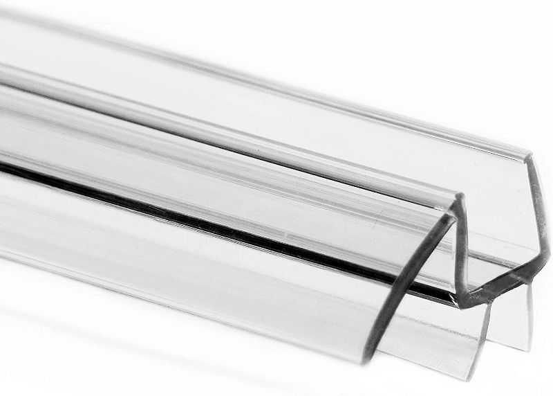 Photo 1 of 
eatelle Frameless Shower Door Bottom Seal with Drip Rail - 1/2"(12mm) Thick, 36" Long Sweep - Glass Door Seal Strip Ultra Clear Durable