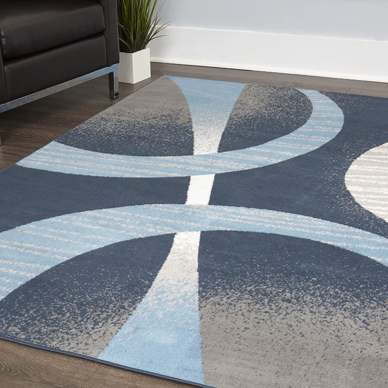 Photo 1 of 
Home Dynamix Premium Indus Modern Area Rug, Midnight Blue/Blue, 3'7"x5'2" Rectangle
Size:3 ft 7 in x 5 ft 2 in
Item Shape:Rectangular
Color:Midnight Blue/Blue