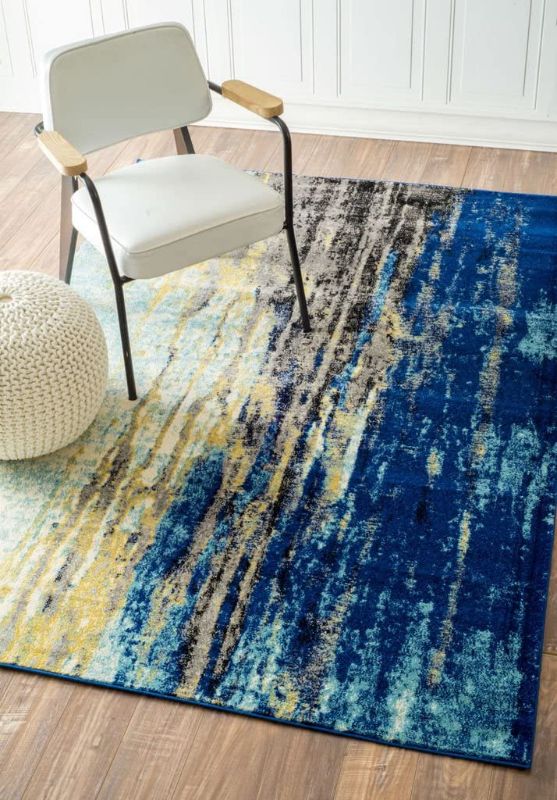 Photo 1 of 
USED**nuLOOM Contemporary Katharina Area Rug, 4' x 6', Blue
Size:4 ft x 6 ft
Item Shape:Rectangular
Color:Blue