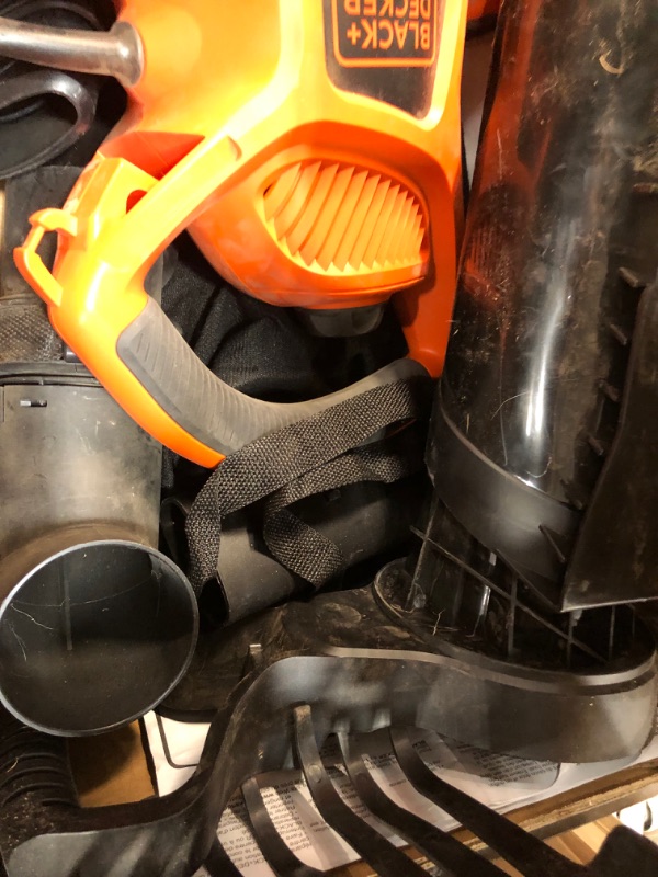 Photo 1 of BLACK+DECKER 3-in-1 Electric Leaf Blower with Leaf Blower Vacuum Bags, Disposable (BV6600 & BV-008)
PARTS  ONLY
