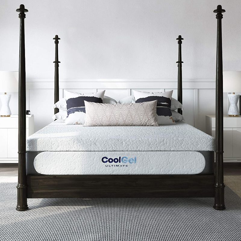 Photo 1 of Classic Brands Cool Gel Memory Foam 14-Inch Mattress with 2 BONUS Pillows | CertiPUR-US Certified | Bed-in-a-Box, King
