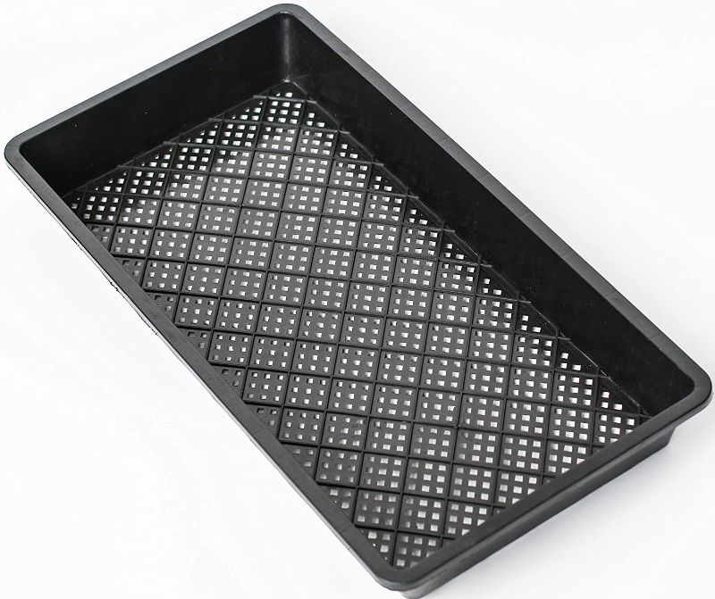 Photo 1 of 1020 Mesh Bottom Trays 5 Pack - Heavy Duty Microgreens Growing Trays - Plastic Plant Trays for Indoors Seed Starting - Propagation Tray for Microgreens & Wheatgrass Sprouting
