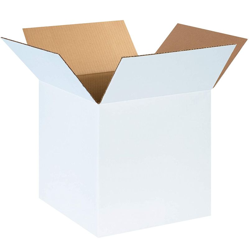 Photo 1 of Aviditi 141414W Corrugated Cardboard Box 14" L x 14" W x 14" H, White, for Shipping, Packing and Moving (Pack of 25)
