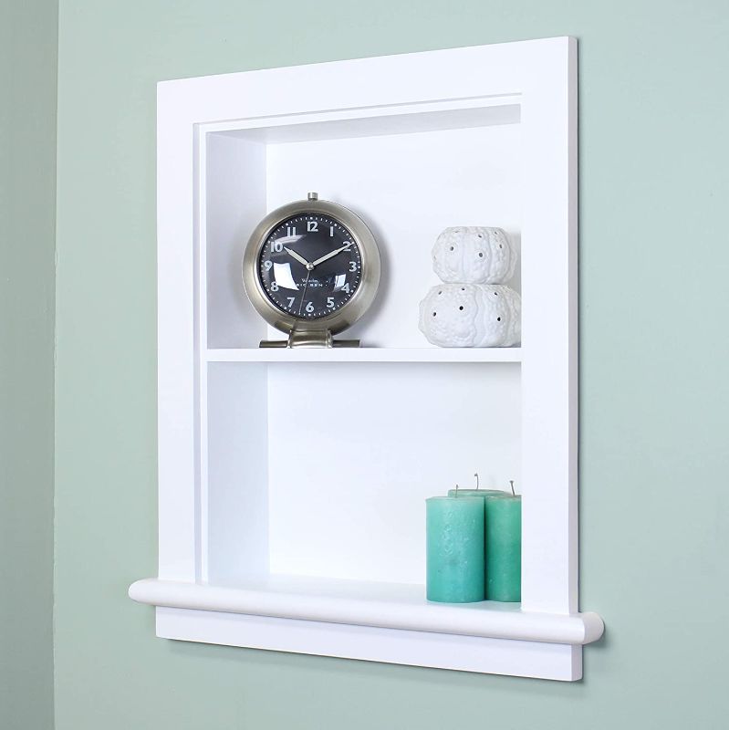 Photo 1 of 14x18 Recessed Aiden Wall Niche by Fox Hollow Furnishings (White w/Plain Back)
