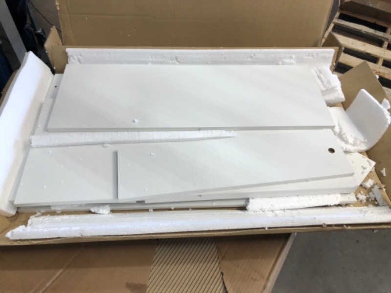Photo 1 of **PARTS ONLY** Furinno Econ Multipurpose Home Office Computer Writing Desk White/Black