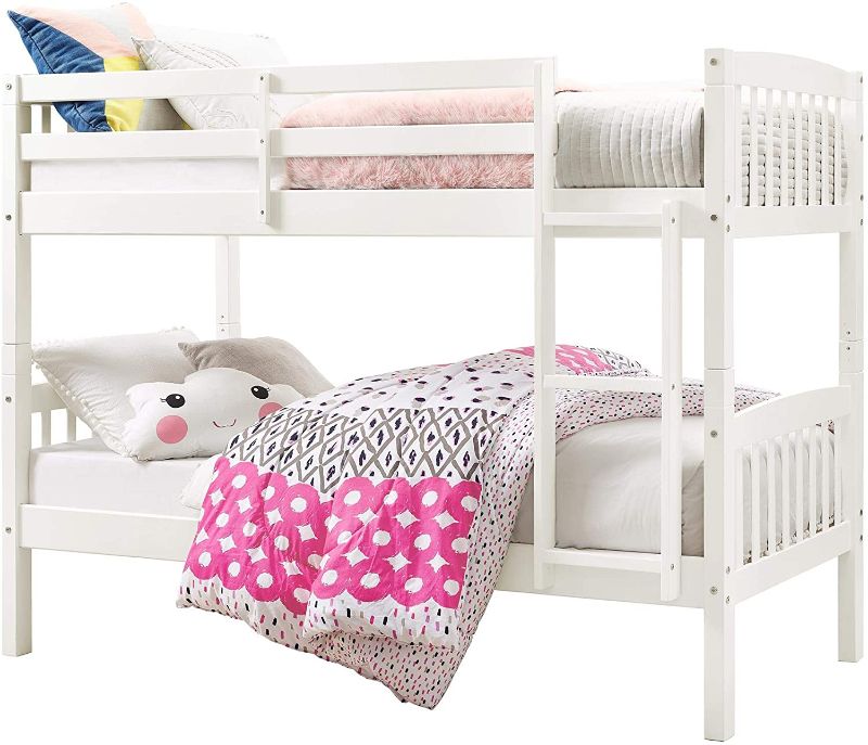 Photo 1 of **PARTS ONLY ** Max & Finn Twin over Twin Bunk Bed, White
