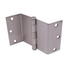 Photo 1 of 3-1/2 in. Satin Nickel Square Radius Swing Clear Hinge 2-pack
