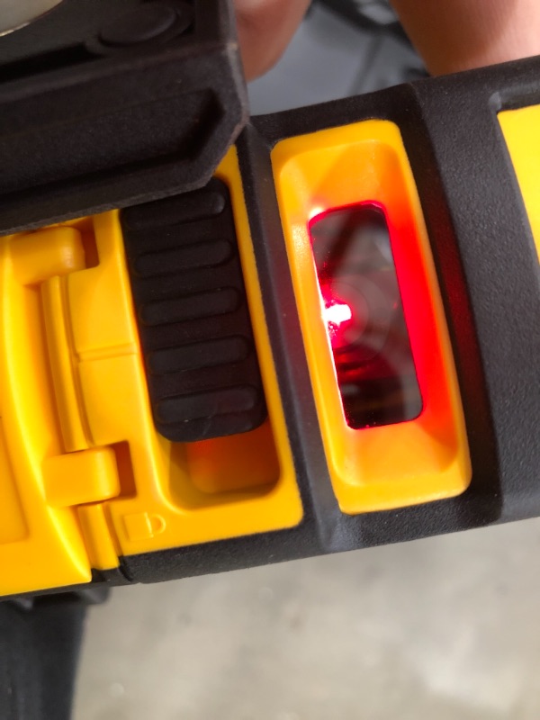 Photo 5 of 165 ft. Red Self-Leveling 5-Spot & Horizontal Line Laser Level with (3) AA Batteries & Case