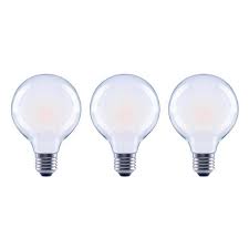 Photo 1 of 40-Watt Equivalent G25 Globe Dimmable ENERGY STAR Frosted Glass Filament LED Vintage Edison Light Bulb Daylight (3-Pack) 4 BOXS.
