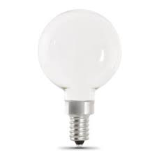 Photo 1 of 40-Watt Equivalent G16.5 ENERGY STAR and CEC Title 20 Dimmable Filament LED Light Bulb SOFT WHITE (3-Pack)