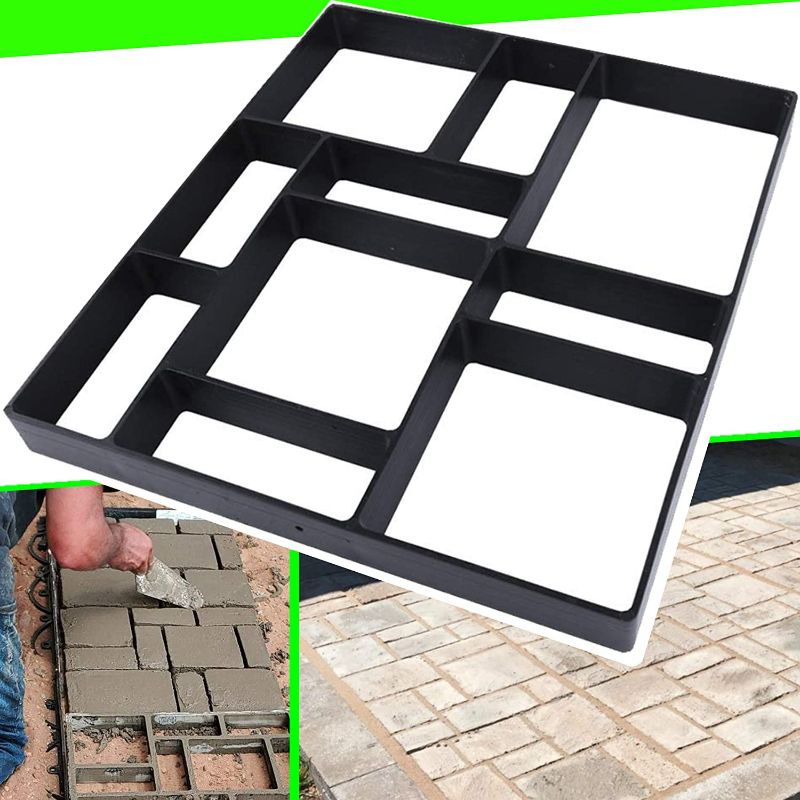 Photo 1 of 17.5"x15.5"x1.5" CJGQ Walk Path Maker Reused Concrete Molds Pathmate Stone Molding Stepping Stone Paver Walk Way DIY Path Paving Garden Yard Patio Mold (10-Grid)
SMALL CRACKS.