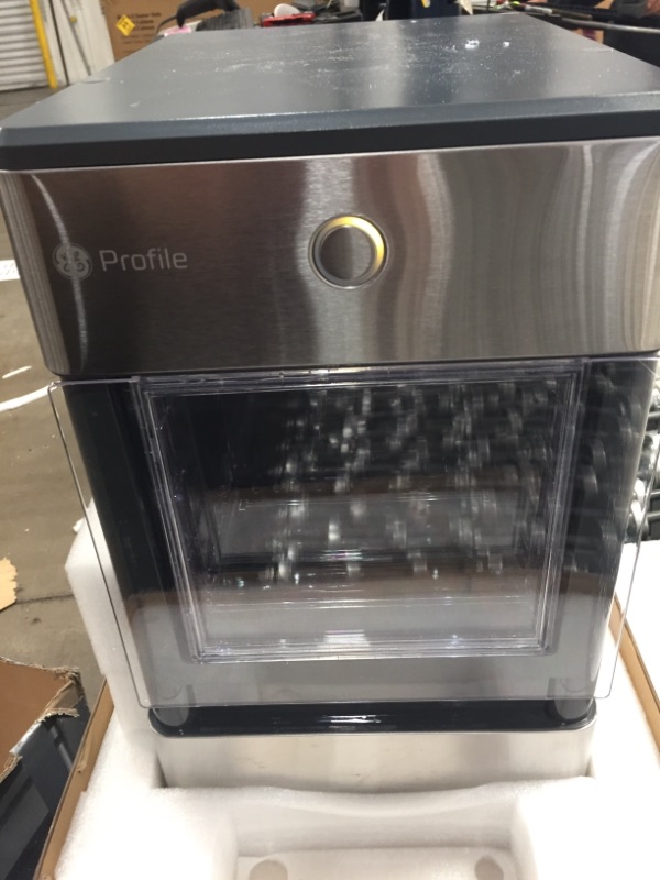 Photo 4 of GE Profile Opal | Countertop Nugget Ice Maker with Side Tank | Portable Ice Machine with Bluetooth Connectivity | Smart Home Kitchen Essentials | Stainless Steel Finish | Up to 24 lbs. of Ice Per Day
