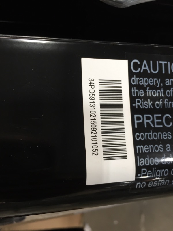 Photo 3 of 1,500-Watt Digital Electric Oil-Filled Radiant Portable Space Heater
DOES NOT TURN ON. PARTS ONLY.