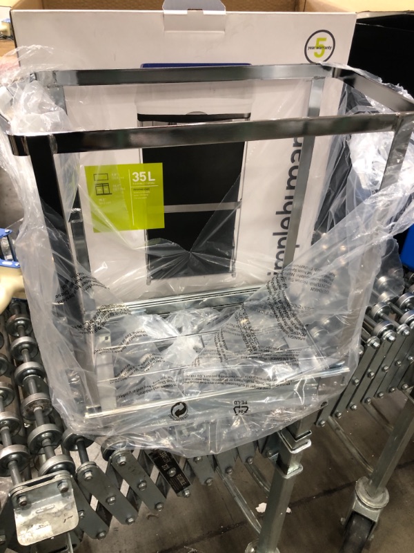 Photo 1 of simplehuman Pull-Out Trash Can Recycler, 9.3 Gallons