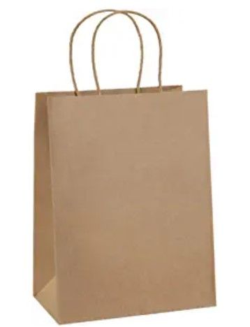 Photo 1 of (X3) Gift Bags Bulk 50Pcs Brown Paper Bags With Handles Paper Bags for Business,Shopping,Retail,Party Favor,Wedding,Birthday Gift Bag
