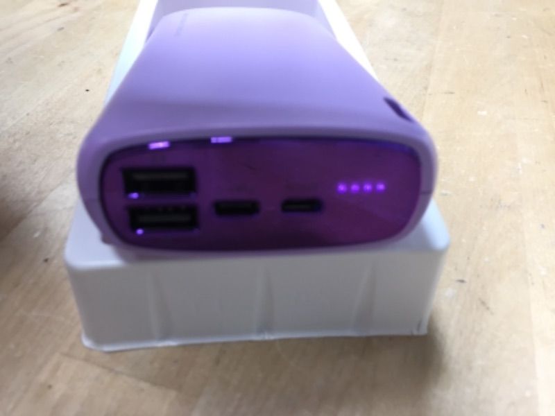Photo 1 of Portable Charger 26800mAh, Kuulaa Power Bank Ultra-High Capacity Portable Battery,External Battery Pack Dual-Input and Dual-Output Cell Phone Battery Charger for iPhone Samsung & etc
