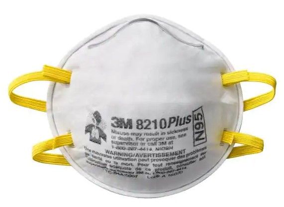 Photo 1 of 3M 8210 Plus N95 Performance Sanding and Fiberglass Disposable Respirator (20-Pack)