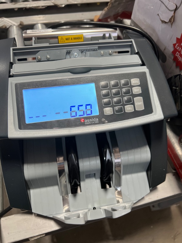 Photo 3 of Cassida 5520 UV/MG - USA Money Counter with ValuCount, UV/MG/IR Counterfeit Detection, Add and Batch Modes - Large LCD Display & Fast Counting Speed 1,300 Notes/Minute
