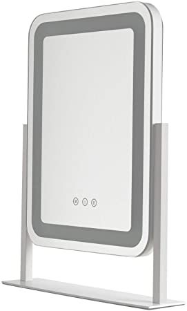 Photo 1 of NOT FUNCTIONAL PARTS ONLY!!!   Bemelux Makeup Vanity Mirror with Lights, 3 Color Modes Dimming 156 LED Hollywood Large Lighted Makeup Mirror with Screen Touch Switch, Free Rotation, Glossy Aluminum Frame, Led Makeup Mirror
