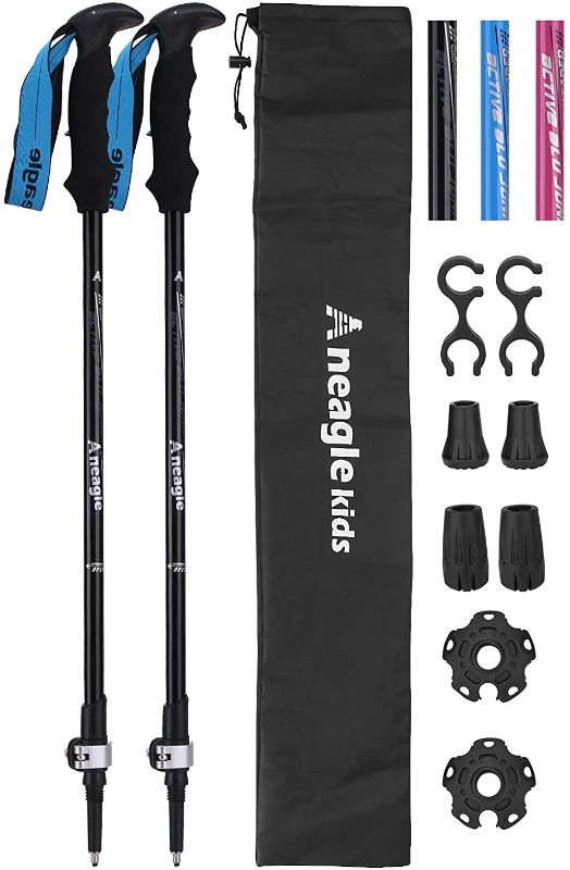 Photo 1 of Aneagle Kids Trekking Poles - 2pcs Pack 7075 Aluminum Ultra Lightweight Collapsible Hiking Poles or Adjustable Walking Sticks Quick Locks Includes Carrier...
SIMIALR TO PHOTO