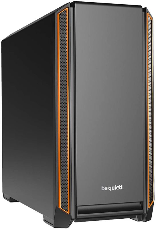 Photo 1 of be quiet! Silent Base 601 Orange Mid-Tower ATX Computer Case, two 140mm fans, 10mm extra thick insulation mats , (BG025)
