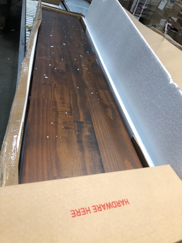 Photo 1 of 72 Rustic Solid Wood Dining Table - Mahogany
***ONE PANEL IS IS SPLINTERED***