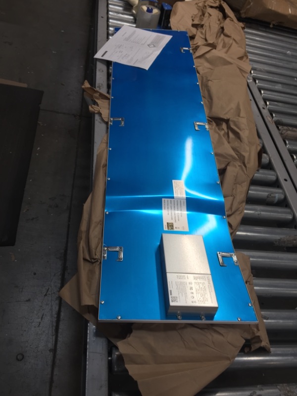 Photo 1 of 2 Pack Dimmable 1x4 Ft 37W Slim LED Panel Light, White Frame, CCT 5000K (Daylight) 3960 Lumen, 100-277V, DLC Listed, Flicker Free 0-10V Dimming
