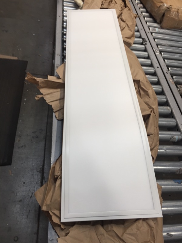 Photo 1 of 2 Pack Dimmable 1x4 Ft 37W Slim LED Panel Light, White Frame, CCT 5000K (Daylight) 3960 Lumen, 100-277V, DLC Listed, Flicker Free 0-10V Dimming
