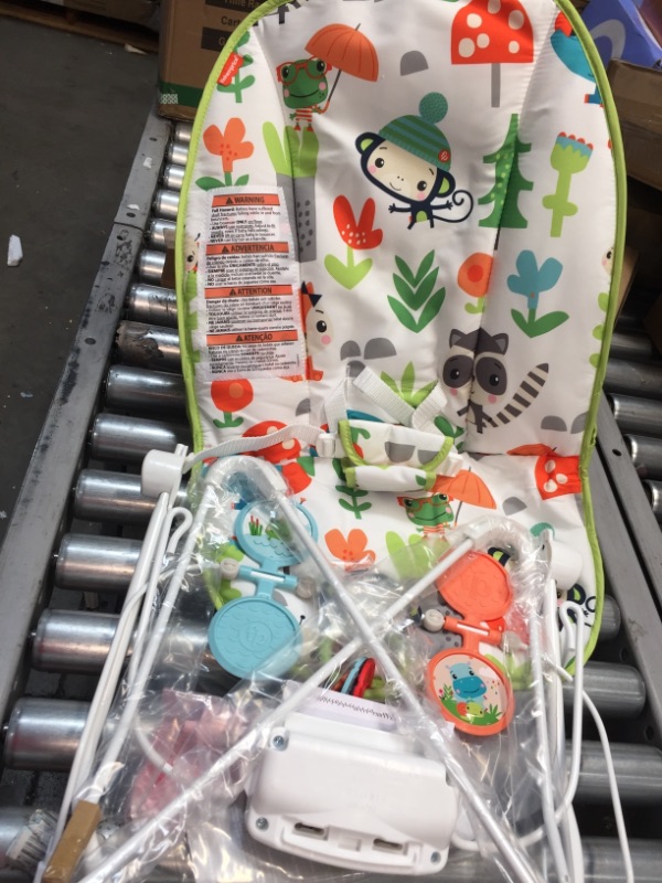 Photo 2 of Fisher-Price Baby's Bouncer – Forest Explorers, Baby Bouncing Chair for Soothing and Play for Newborns and Infants