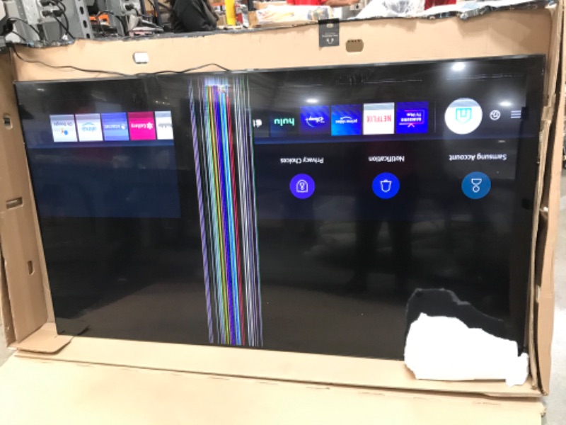 Photo 5 of BROKEN SCREEN** SOLD FOR PARTS ONLY** 
SAMSUNG 85-Inch Class QLED Q70A Series - 4K UHD Quantum HDR Smart TV with Alexa Built-in (QN85Q70AAFXZA, 2021 Model)
