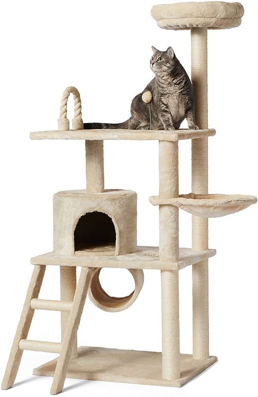 Photo 1 of Amazon Basics Multi-Level Cat Tree with Scratching Posts
