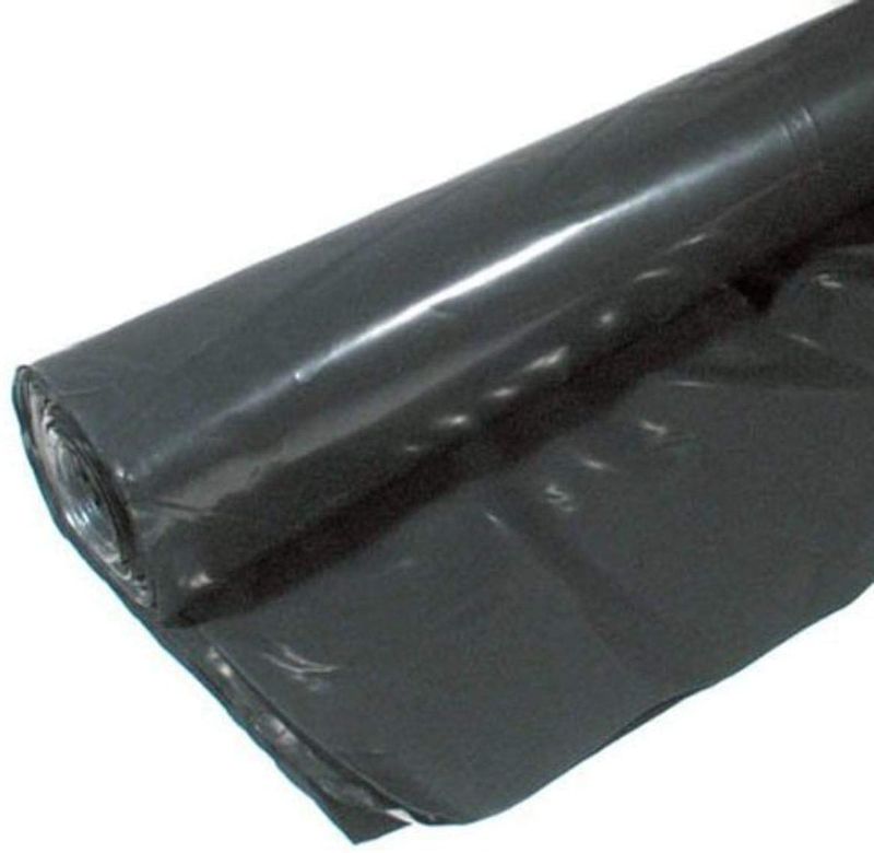 Photo 1 of 15X25; Black plastic sheeting for gardening. 