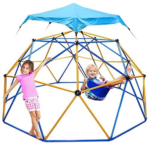 Photo 1 of **PARTS ONLY** Jugader Dome Climber with Swing and Hammock, 10FT Climbing Dome for Kids 3 to 10 - Rust & UV Resistant Steel, Supporting 800LBS, Geo Jungle Gym for Indoor & Outdoor