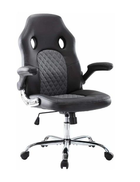 Photo 1 of Office Chair, Gaming Chair Bonded Leather, Ergonomic Computer Desk Chair Task Swivel Executive Chairs